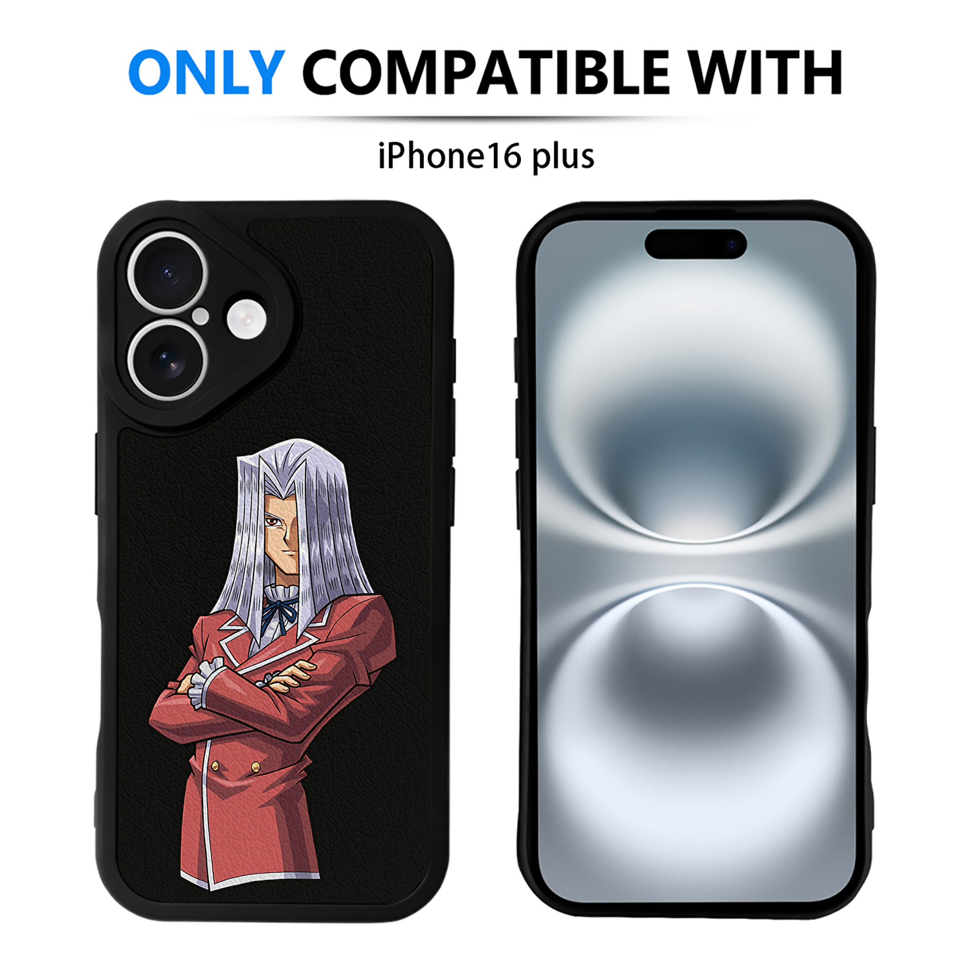 遊☆戯☆王 Yu-Gi-Oh! 【iPhone 16シリーズ対応】シリコンスマホケース（レザー調） 材質：シリコン